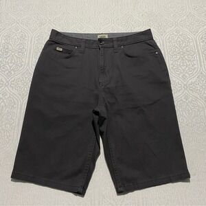 Vans Mens Size 28 Charcoal Gray Chino Shorts Off The Wall Skater Casual